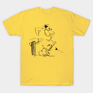 Cricket Player Illustration T-Shirt